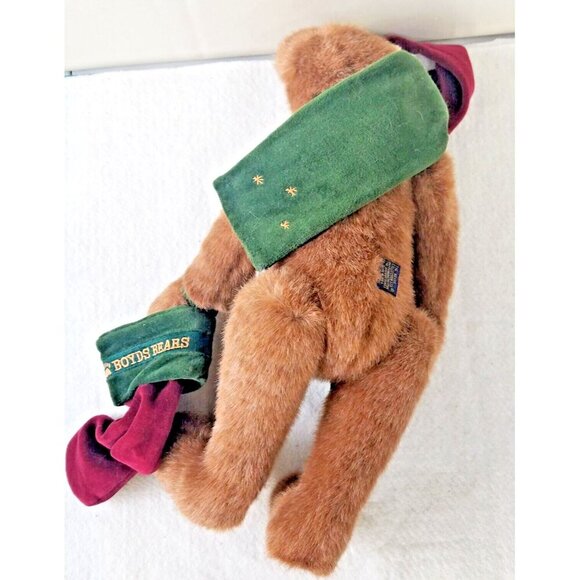 Boyds 83005 Nickleby S. Claus Stocking Hat Christmas Stuffed‎ Animal Plush Bear - Picture 2 of 5